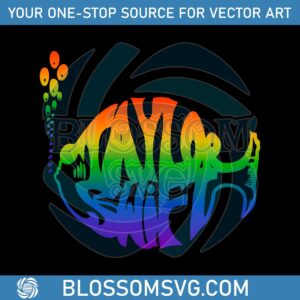 Taylor Swift And Phish Rainbow SVG Graphic Design Files