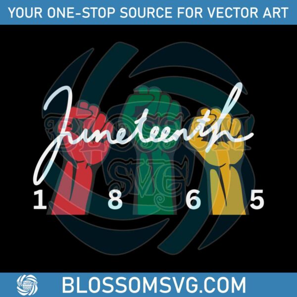 Happy Juneteenth Day Svg For Cricut Sublimation Files