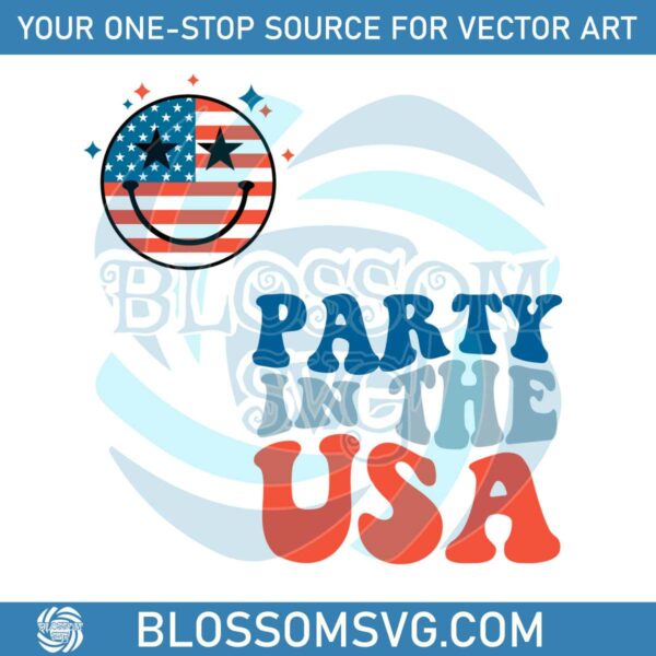 party-in-the-usa-american-flag-svg-graphic-design-files