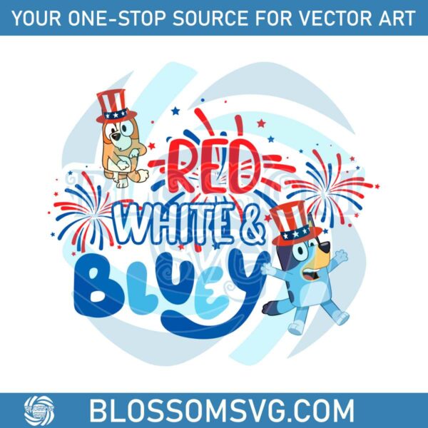 red-white-bluey-and-bingo-4th-july-fireworks-svg-graphic-design-file