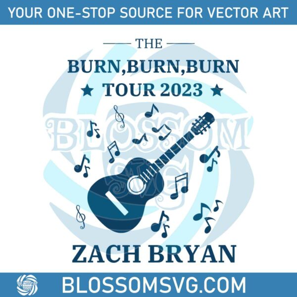 the-burn-burn-burn-tour-zach-bryan-country-music-concert-svg
