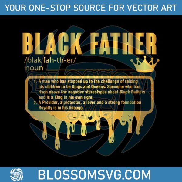 Black Father King Dad Black Lives Matte SVG Graphic Design File