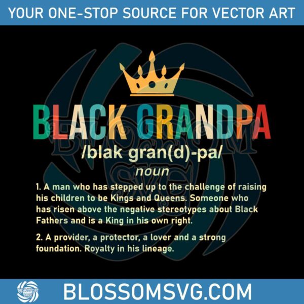 Juneteenth Family Black Grandpa African American SVG Cutting Digital File