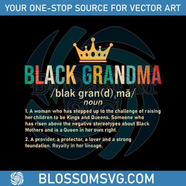 Juneteenth Family Black Grandma African American SVG Cutting Digital File