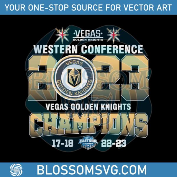 2023-western-conference-champions-vegas-golden-knights-svg