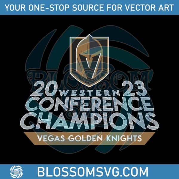 vegas-golden-knights-2023-western-conference-champions-svg