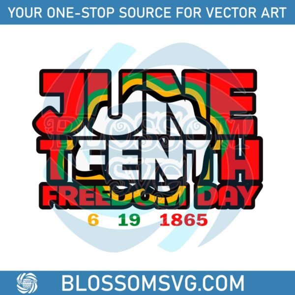 Juneteenth Celebrating Black Freedom 1865 SVG Graphic Design Files