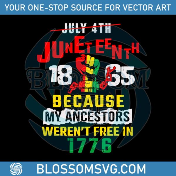 Juneteenth 1865 African American SVG Graphic Design Files