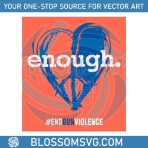 peace-and-love-symbol-anti-gun-enough-end-gun-violence-svg