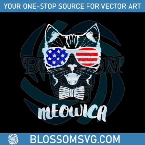 Meowica Pride 4th Of July Memorial Day SVG Graphic Design Files