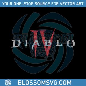 Diablo IV Core Logo Game Lover SVG Graphic Design Files