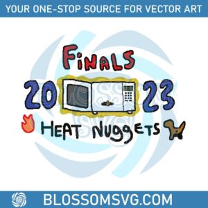 Funny NBA Finals 2023 Heat Nuggets SVG Graphic Design Files