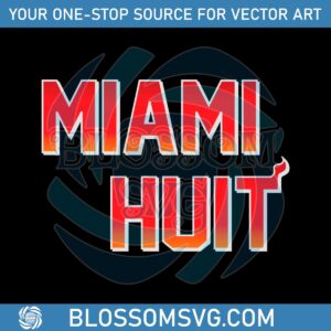 Miami Huit Miami Heat Logo SVG Graphic Design Files