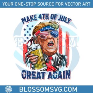 4th Of July Trump Make 4th Of July Great Again Svg Cutting File