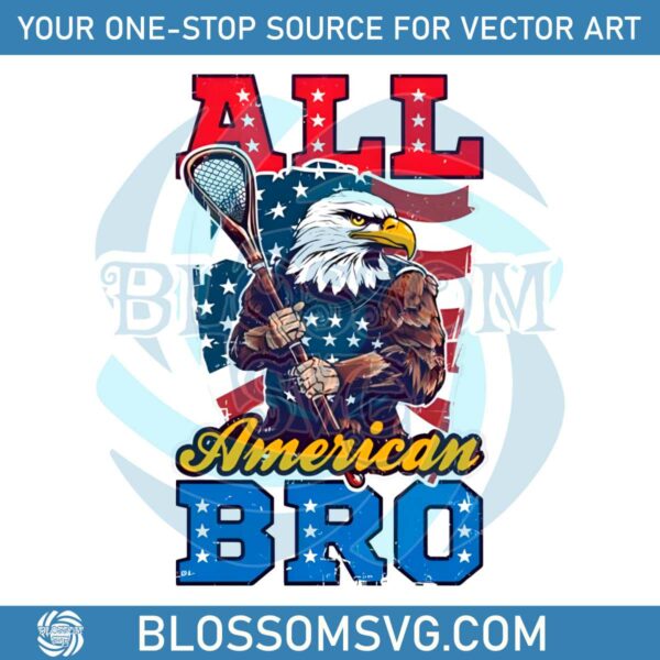 4th Of July All American Bro PNG Sublimation Design