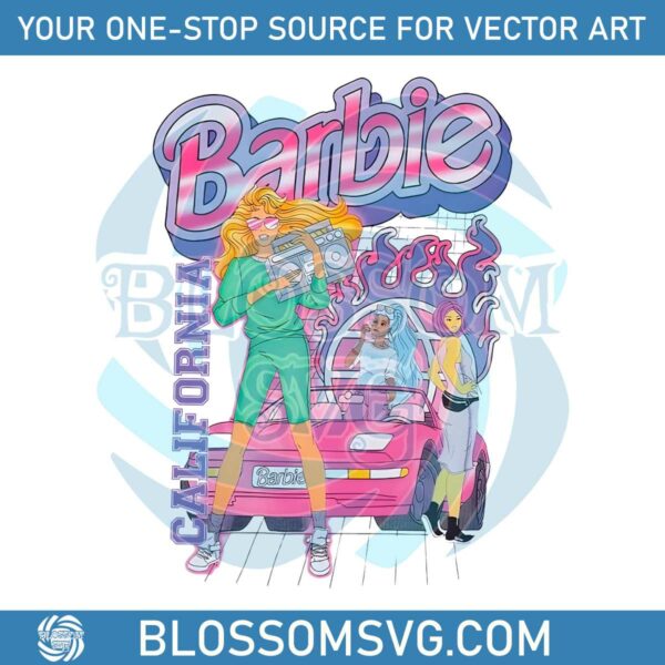 barbie-california-lets-go-party-png-sublimation-design