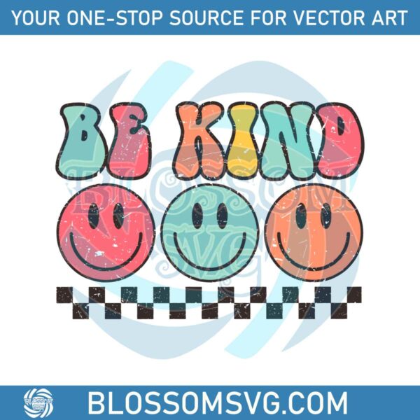 retro-be-kind-boho-kindness-smiley-faces-svg-cutting-digital-file