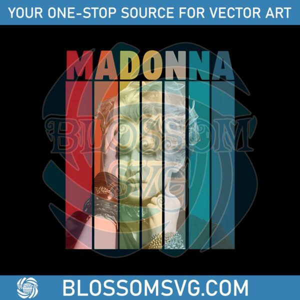 madonna-music-vintage-png-sublimation-design