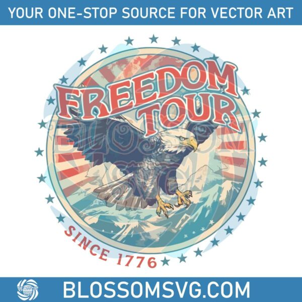 freedom-tour-since-1776-american-bald-eagle-svg-cricut-file