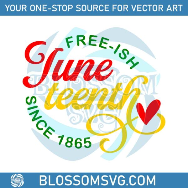 free-ish-juneteenth-since-1865-svg-graphic-design-file