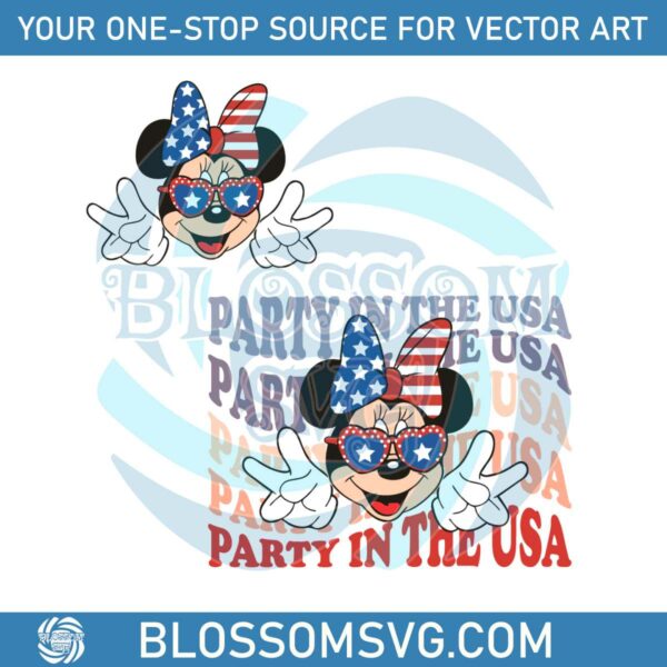 party-in-the-usa-minnie-mouse-patriot-svg-cutting-file