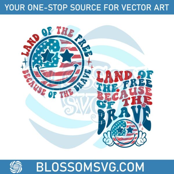 retro-america-land-of-the-free-because-of-the-brave-svg