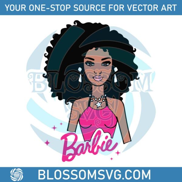 black-doll-curly-afro-svg-barbie-gift-svg-graphic-design-file