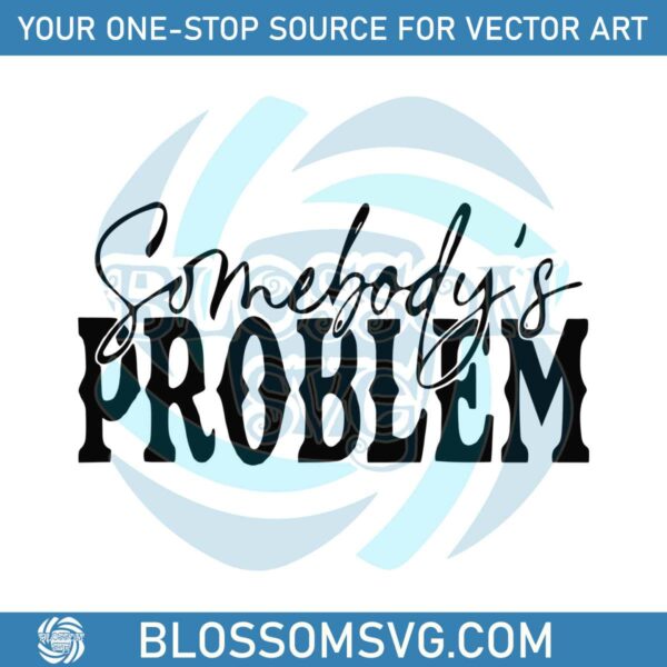 Morgan Wallen Somebodys Problem SVG Graphic Design File