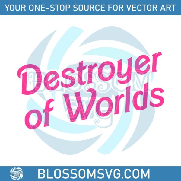 barbie-destroyer-of-worlds-in-pink-svg-graphic-design-file