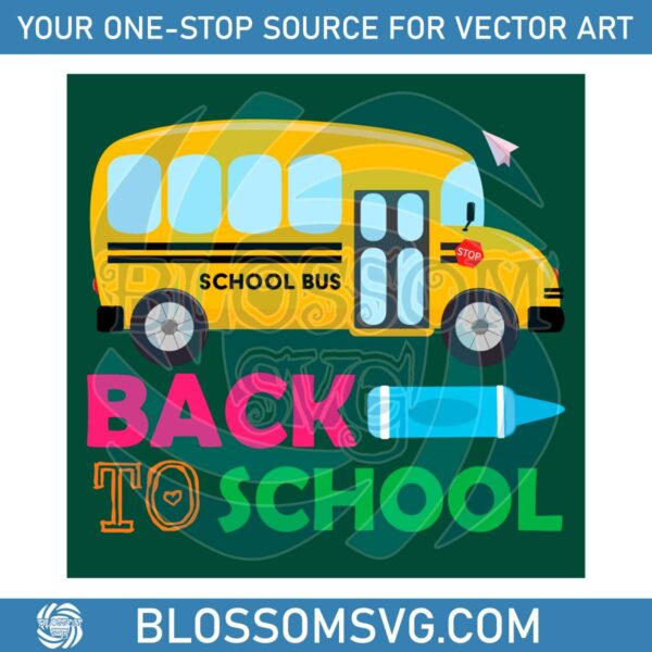 Back To School Bus SVG Cool Teacher SVG Digital Cricut File