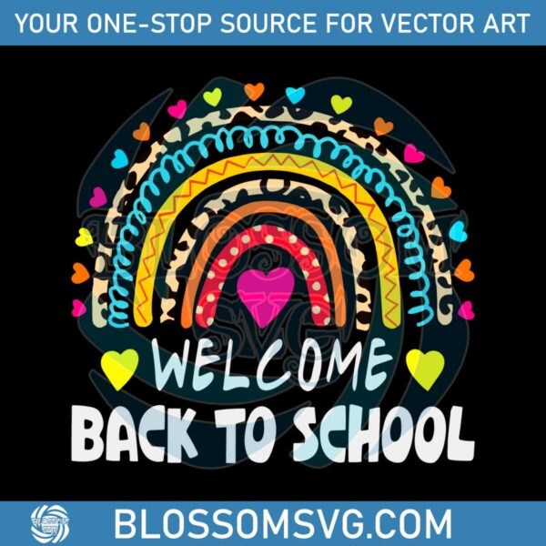 Welcome Back To School First Day Of School SVG Cricut Files