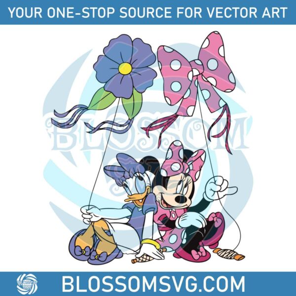 Retro Minnie And Daisy Best Friends SVG Digital Cricut File