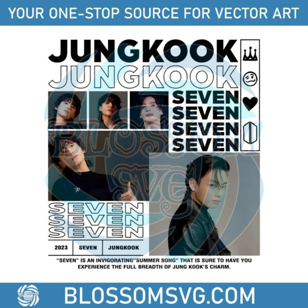 BTS Jungkook Seven Single PNG Sublimation Download
