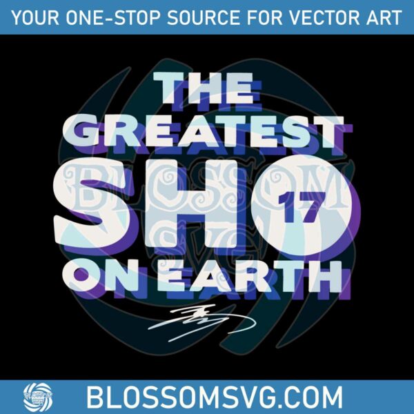 Shohei Ohtani The Greatest Sho On Earth Signature 2023 SVG