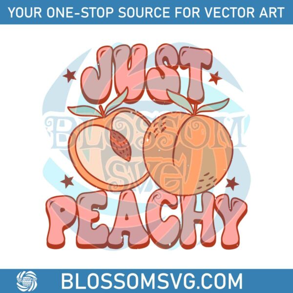 just-peachy-retro-summer-vibes-svg-graphic-design-file