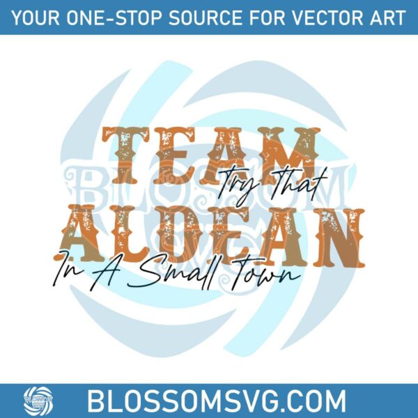 team-aldean-small-town-country-music-svg-digital-file