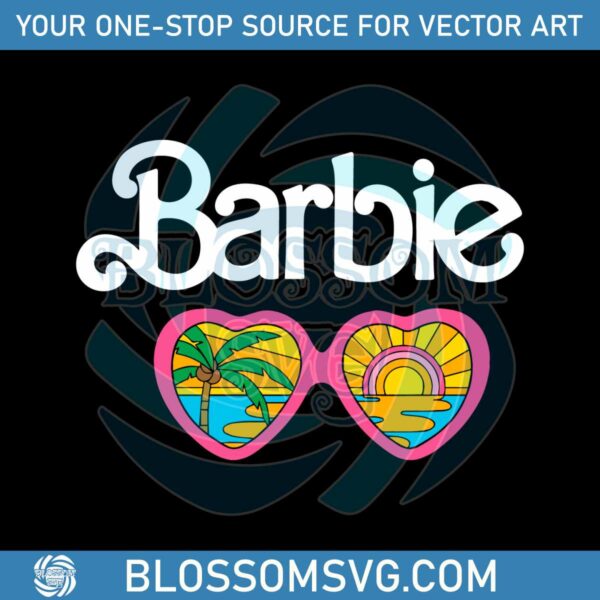barbie-glasses-retro-logo-cropped-svg-summer-vibes-svg-file