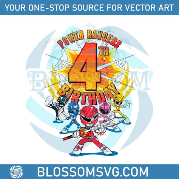 power-rangers-4th-birthday-png-sublimation-download