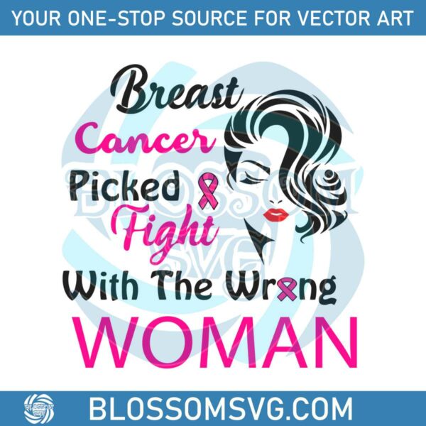The Wrong Woman Breast Cancer Awareness SVG Design File