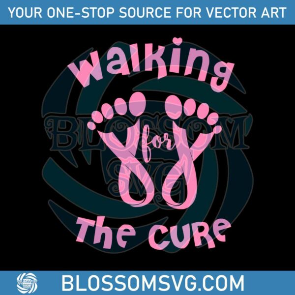 walking-for-the-cure-svg-breast-cancer-awareness-svg-file