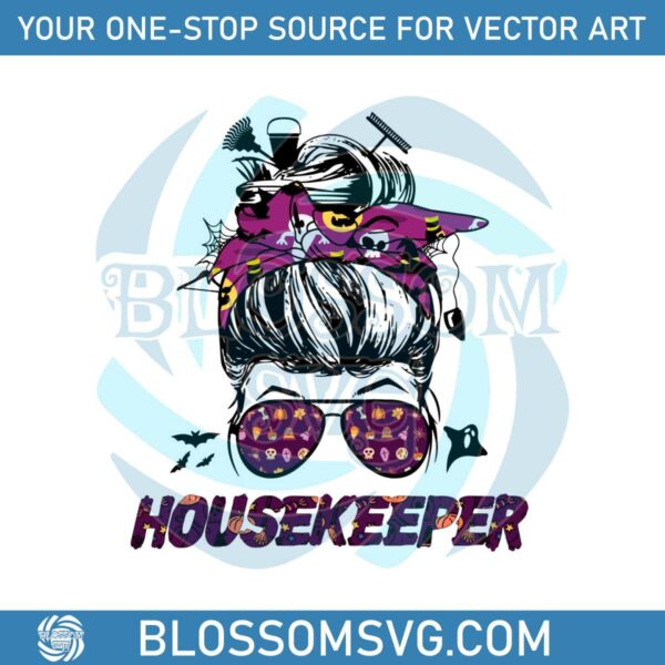 House Keeper Mom Halloween SVG Graphic Design File