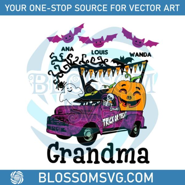Grandma Truck Halloween SVG Cutting Digital File