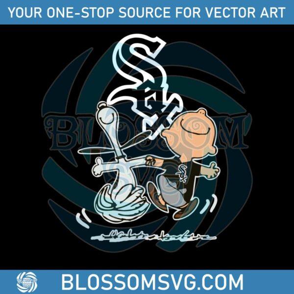Chicago White Sox MLB Snoopy And Charlie Brown SVG File