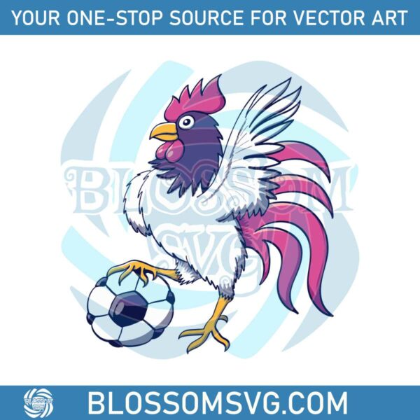 Funny Purple Chicken Football SVG Cutting Digital File