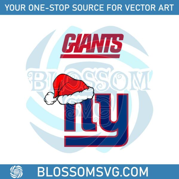 New York Giants NFL Christmas Logo SVG Digital Cricut File