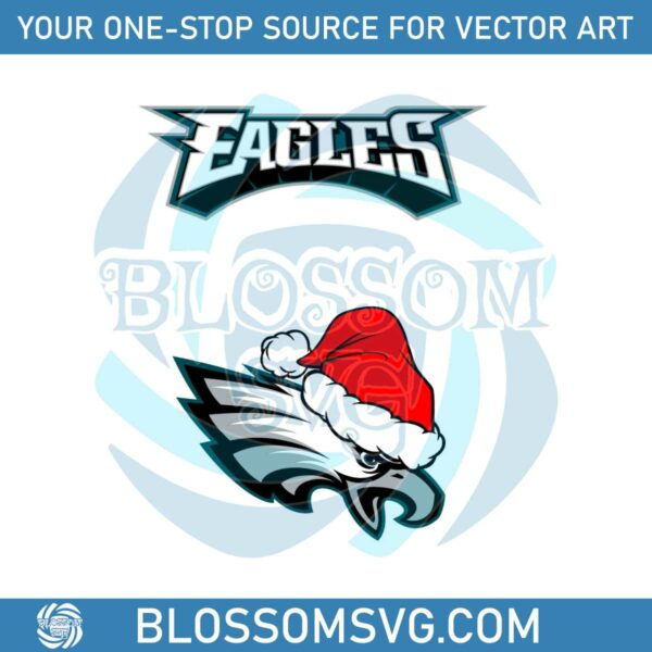 Philadelphia Eagles NFL Christmas Logo SVG Digital Cricut File
