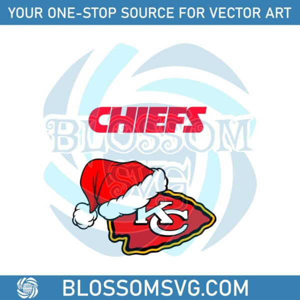 Kansas City Chiefs NFL Christmas Logo Svg Digital File