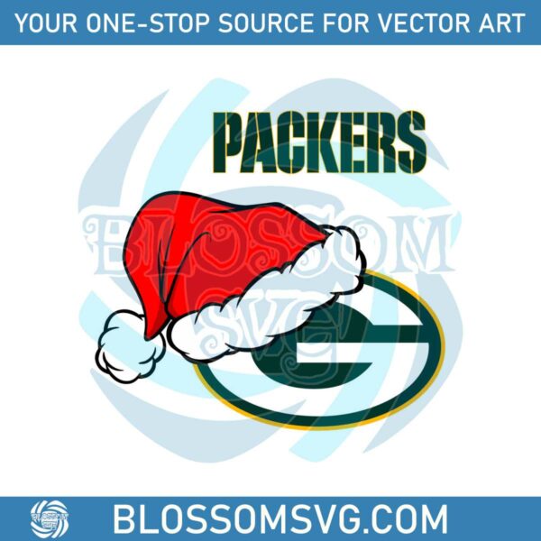 Green Bay Packers NFL Christmas Logo SVG File For Cricut