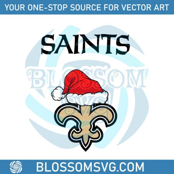 New Orleans Saints NFL Christmas Logo SVG Digital Cricut File