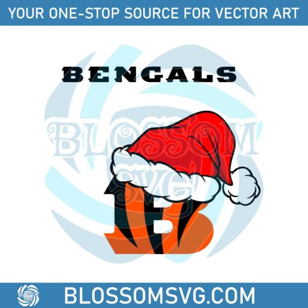 Cincinnati Bengals NFL Christmas Logo SVG Download
